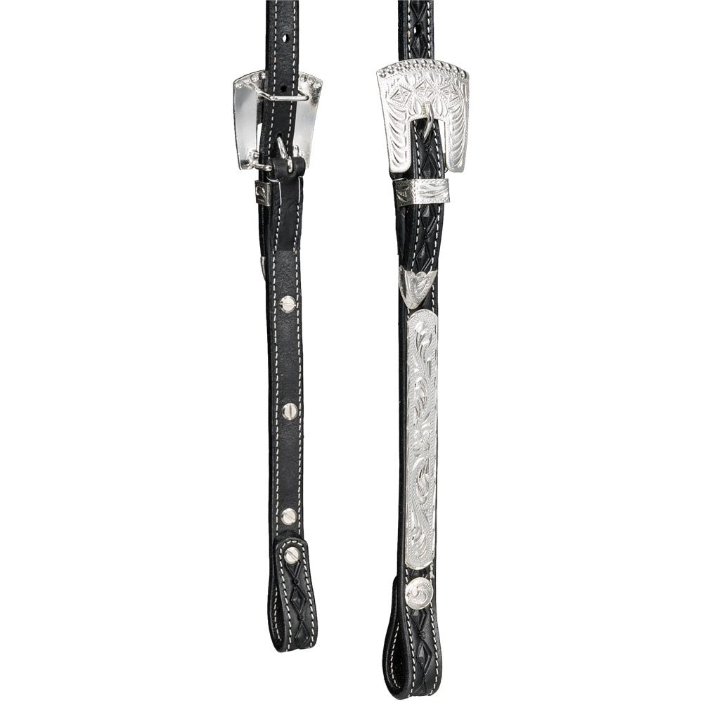 Silver Royal Double Ear Headstall with Diamond Tooling 7 Silver Royal Double Ear Headstall with Diamond Tooling - Image 5