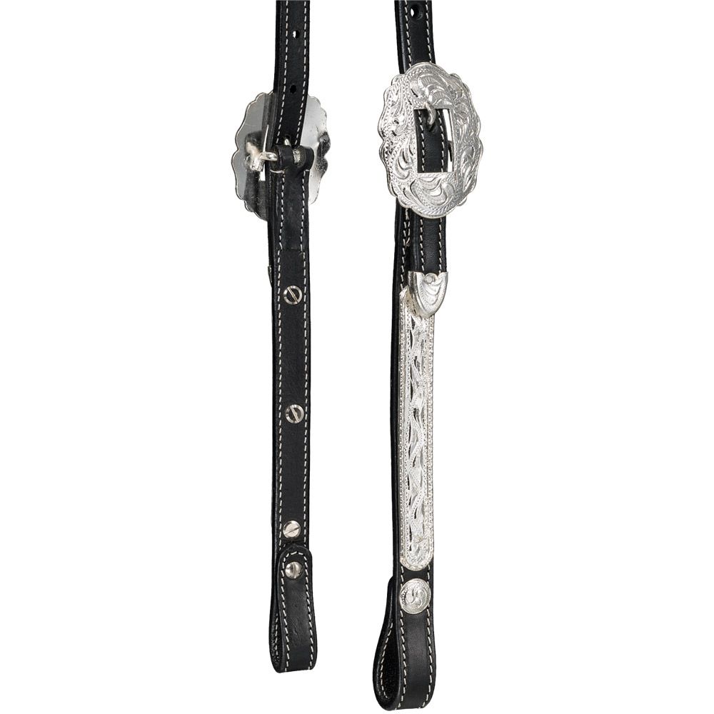 Silver Royal Double Ear Headstall with Raised Edge 7 Silver Royal Double Ear Headstall with Raised Edge - Image 5