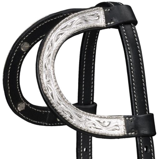 Silver Royal Double Ear Headstall with Raised Edge 19 18 6599 2b wupwmviqwxtq8enb