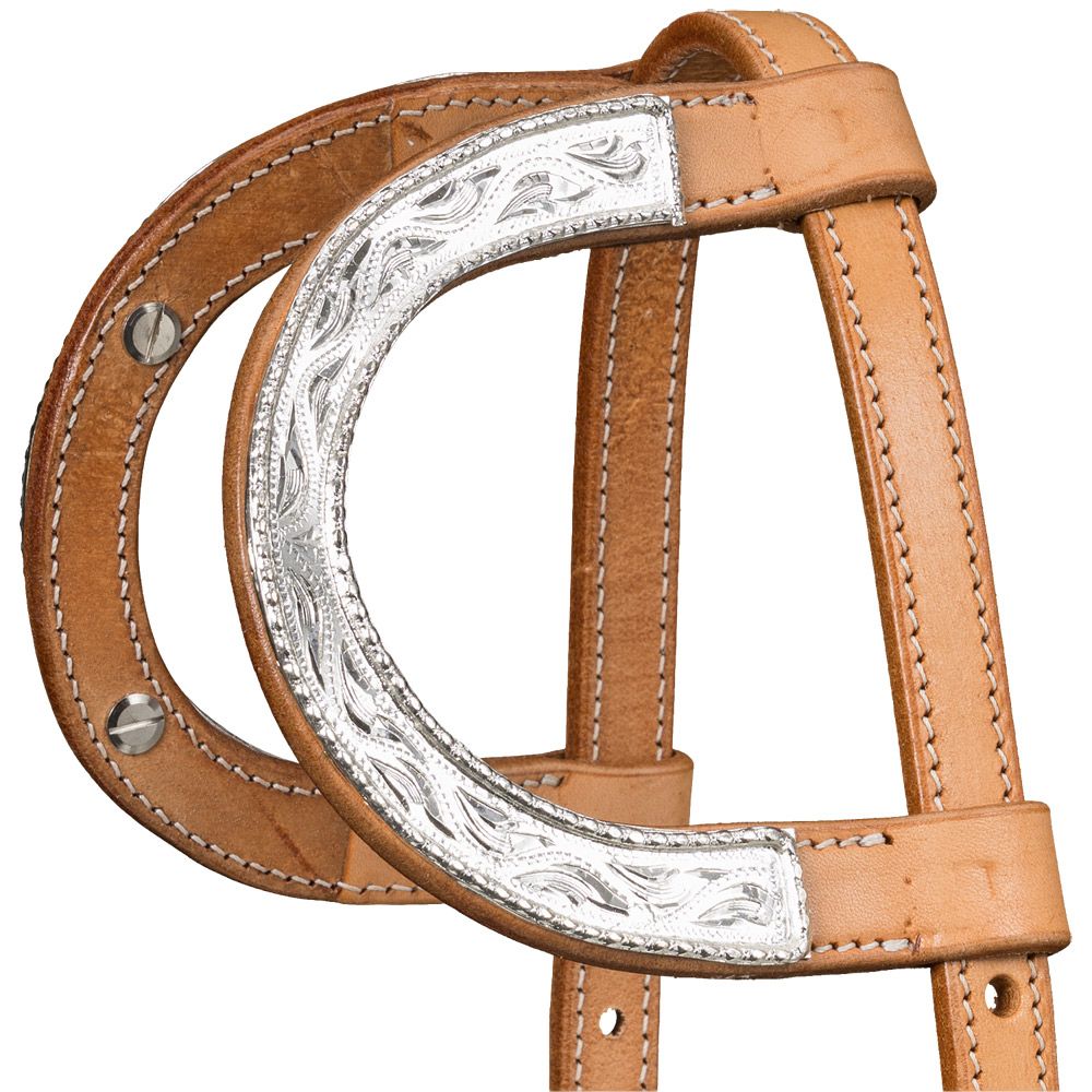 Silver Royal Double Ear Headstall with Raised Edge 11 Silver Royal Double Ear Headstall with Raised Edge - Image 9