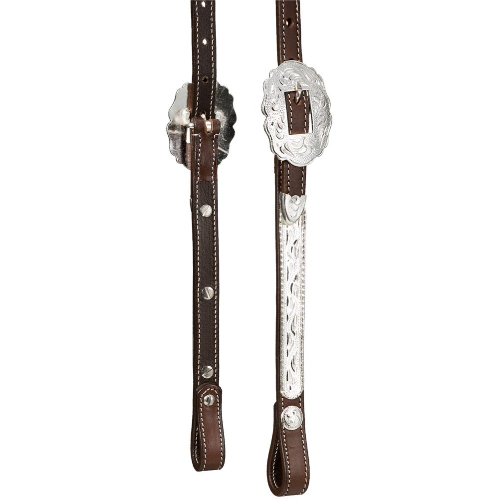 Silver Royal Double Ear Headstall with Raised Edge 9 Silver Royal Double Ear Headstall with Raised Edge - Image 7