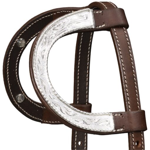 Silver Royal Double Ear Headstall with Raised Edge 21 18 6599 718b vkwxronggx3mexan