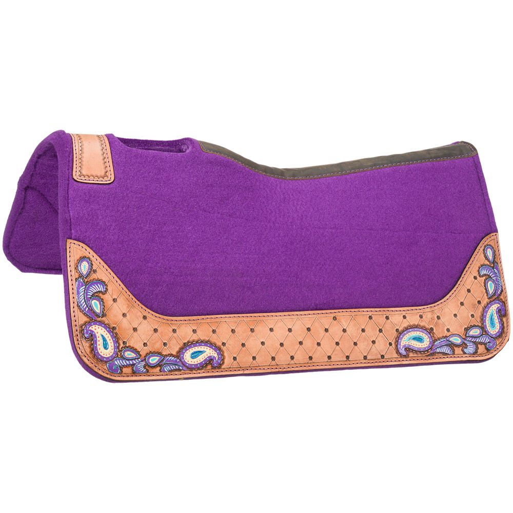 Tough1 Purple Paisley Saddle Pad 3 Tough1 Purple Paisley Saddle Pad