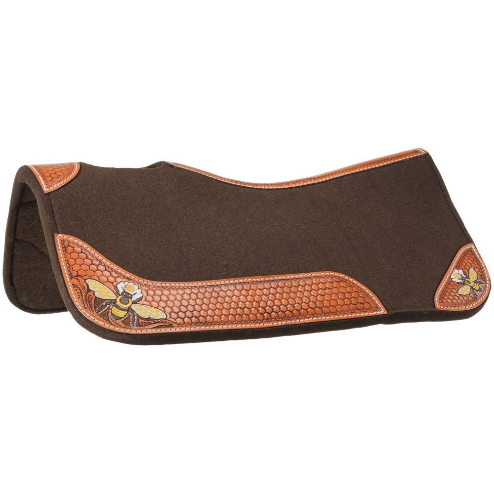 Silver Royal Bee Saddle Pad - 28 x 28 3 Silver Royal Bee Saddle Pad - 28 x 28