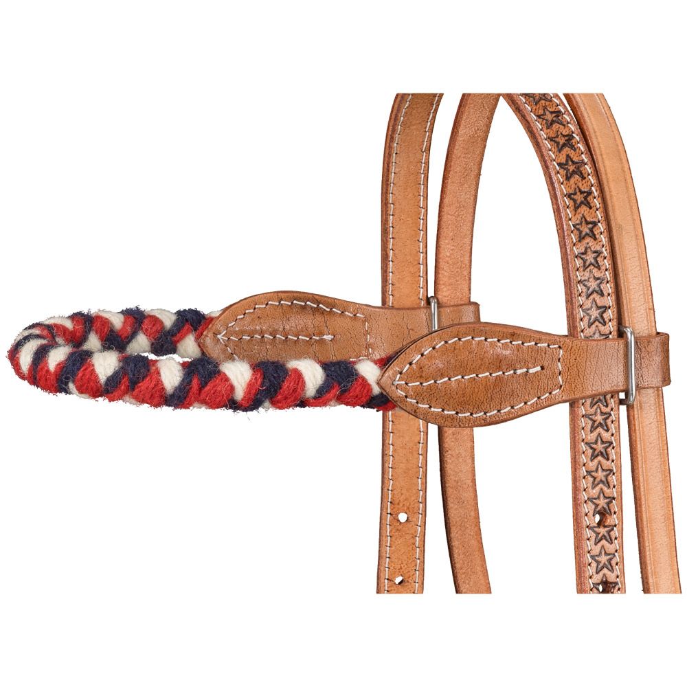 Tough1 Wool String Browband Headstall 15 Tough1 Wool String Browband Headstall - Image 13