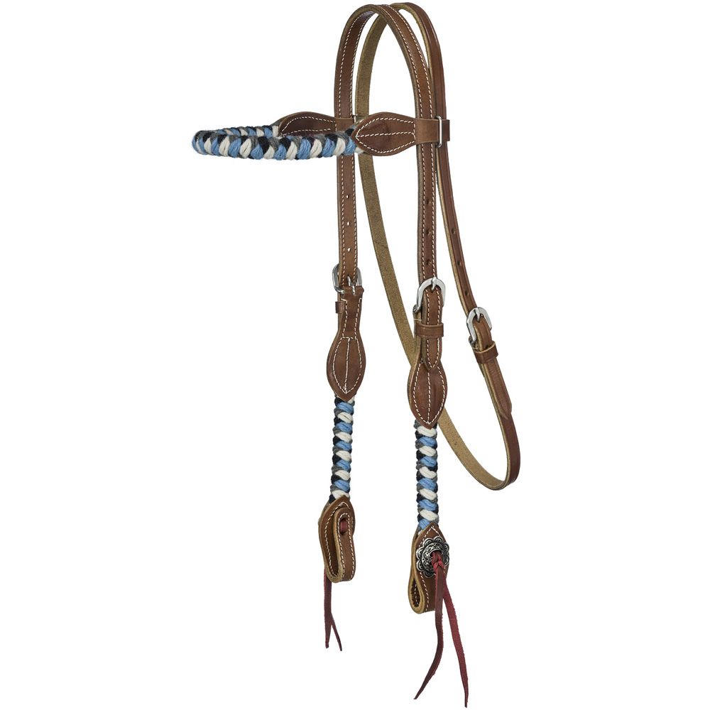 Tough1 Wool String Browband Headstall 6 Tough1 Wool String Browband Headstall - Image 4