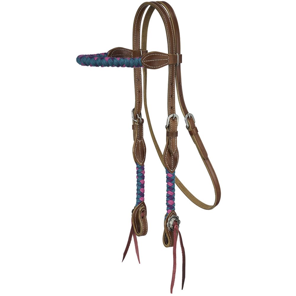 Tough1 Wool String Browband Headstall 11 Tough1 Wool String Browband Headstall - Image 9