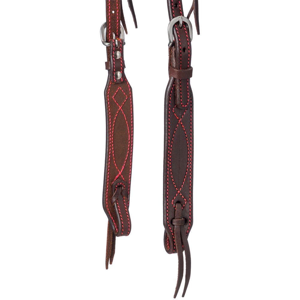 Tough1 Colored Thread Single Browband Headstall 7 Tough1 Colored Thread Single Browband Headstall - Image 5
