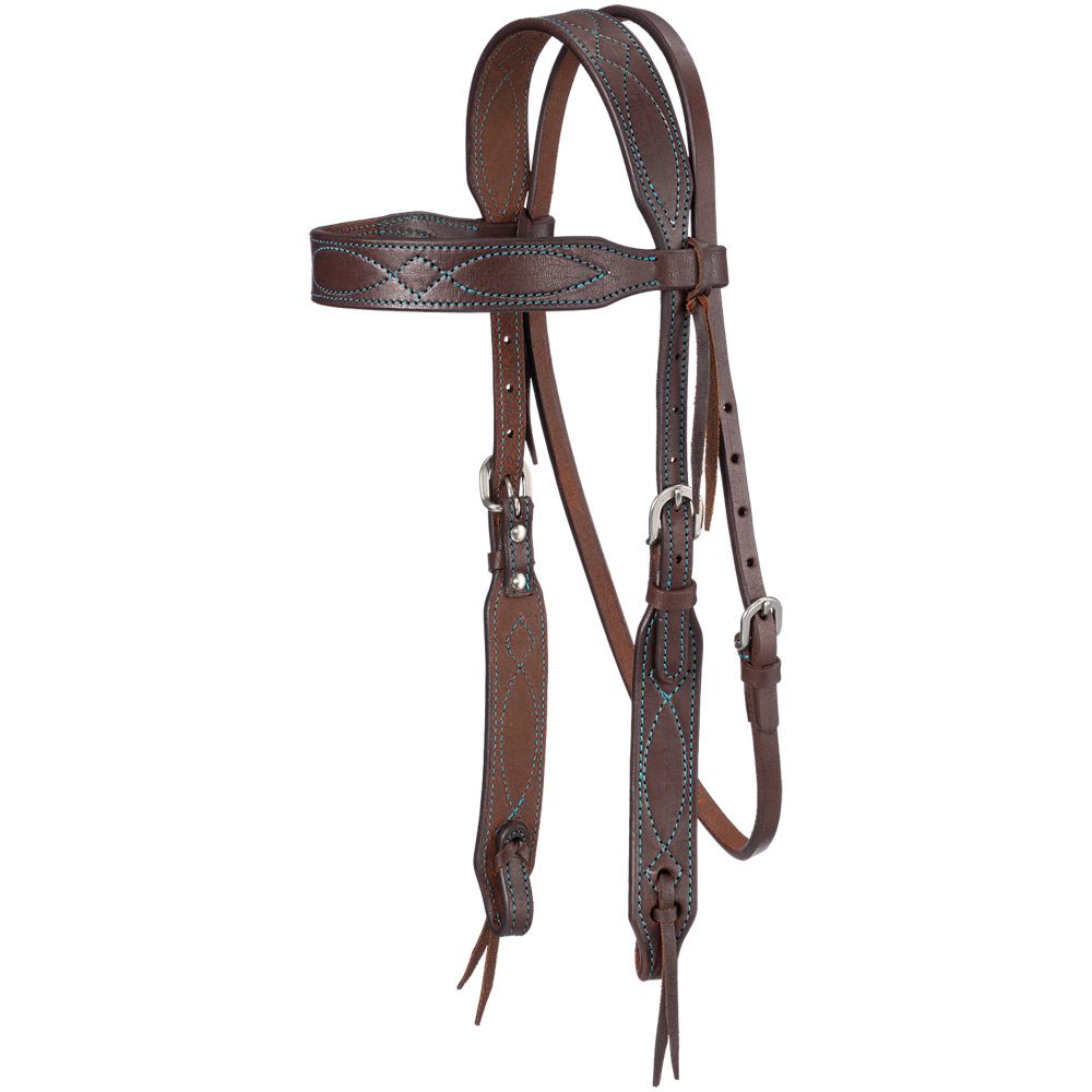 Tough1 Colored Thread Single Browband Headstall 5 Tough1 Colored Thread Single Browband Headstall - Image 3
