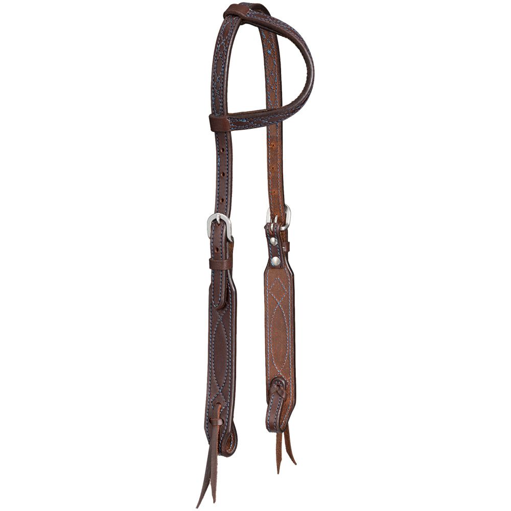 Tough1 Colored Thread Single Ear Headstall 5 Tough1 Colored Thread Single Ear Headstall - Image 3