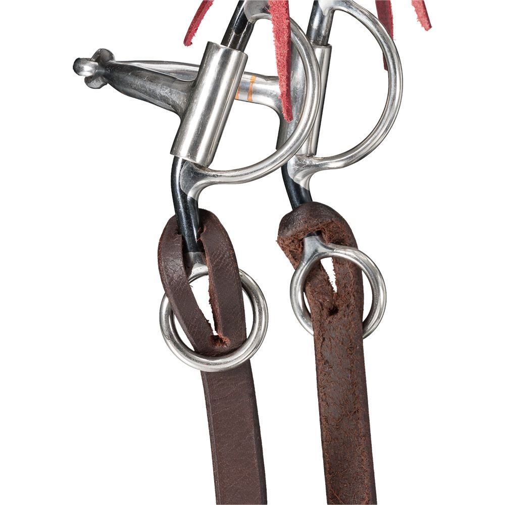 Tough1 Harness Leather Split Reins with Loop End 4 Tough1 Harness Leather Split Reins with Loop End - Image 2