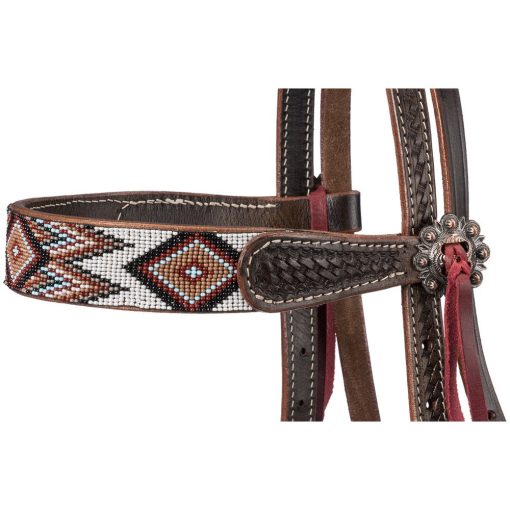 Tough1 Sienna Beaded Browband Headstall - Image 3