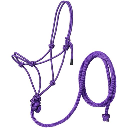 Tough1 Poly Rope Halter with Lead - Pony