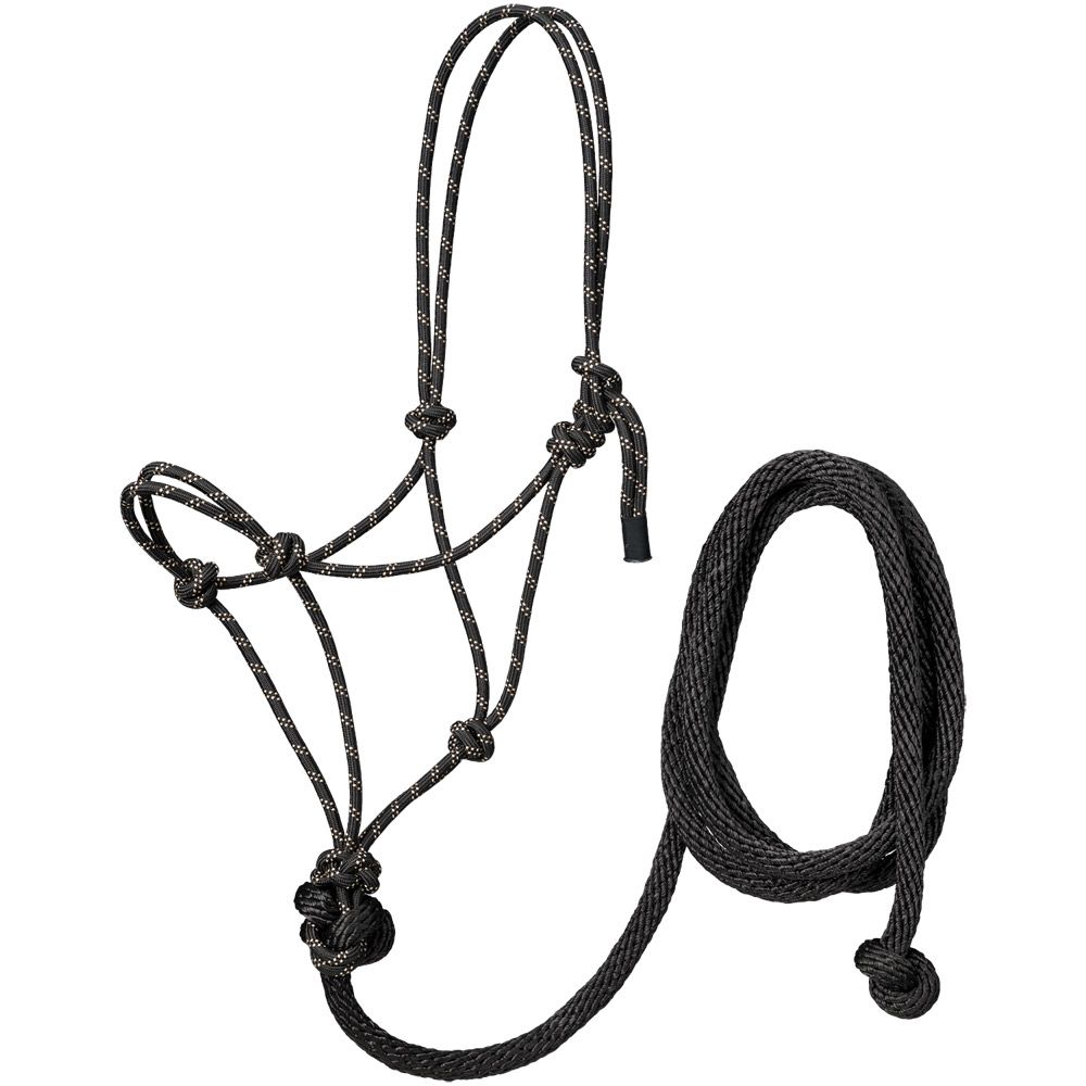 Tough1 Poly Rope Halter with Lead - Pony 5 Tough1 Poly Rope Halter with Lead - Pony - Image 3