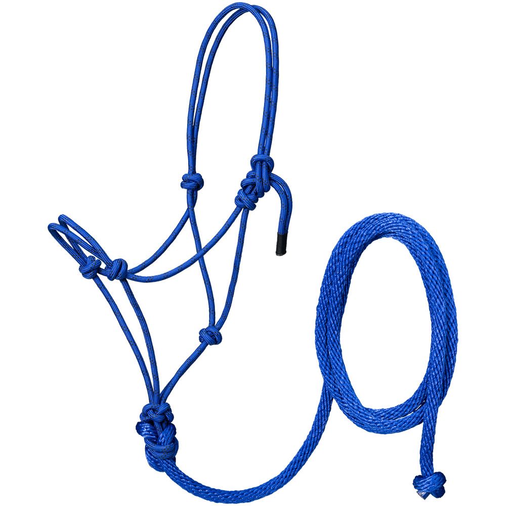 Tough1 Poly Rope Halter with Lead - Pony 6 Tough1 Poly Rope Halter with Lead - Pony - Image 4