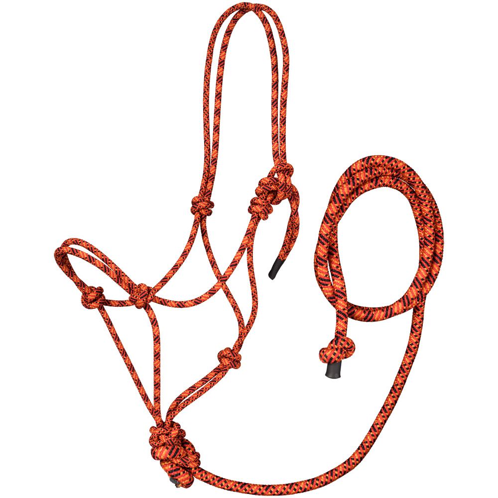 Tough1 Tri-Color Rope Halter with Lead 6 Tough1 Tri-Color Rope Halter with Lead - Image 4
