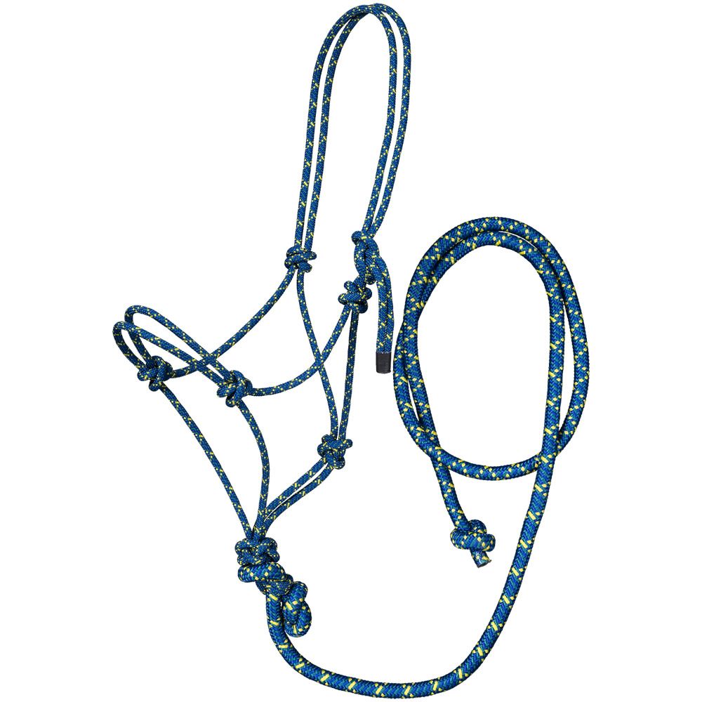 Tough1 Tri-Color Rope Halter with Lead 7 Tough1 Tri-Color Rope Halter with Lead - Image 5