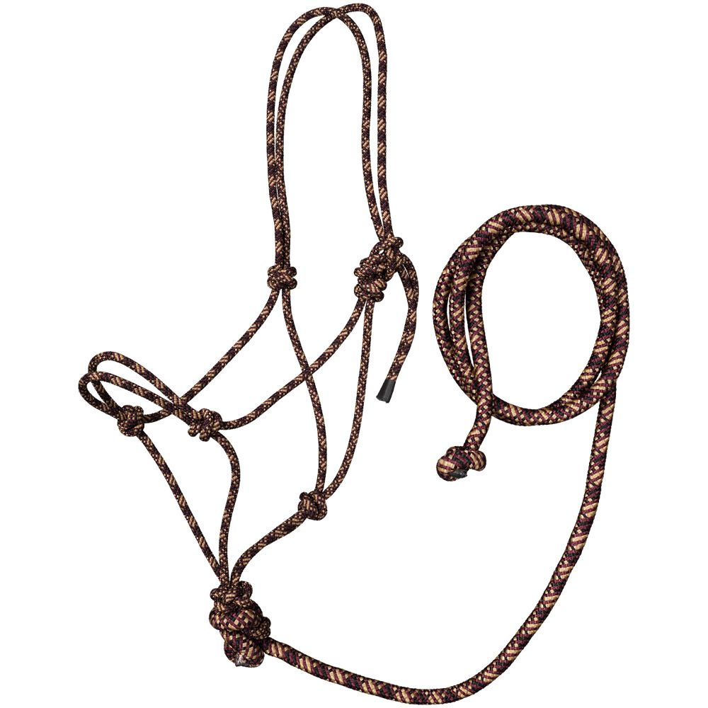 Tough1 Tri-Color Rope Halter with Lead 9 Tough1 Tri-Color Rope Halter with Lead - Image 7