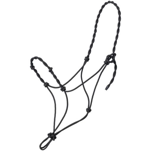 Tough1 Knotted Draft Rope Halter with Twisted Crown