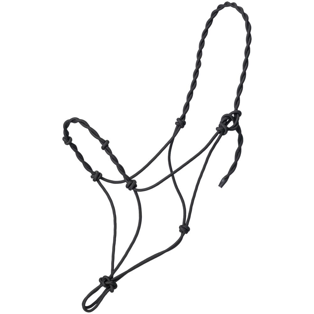 Tough1 Knotted Draft Rope Halter with Twisted Crown 3 Tough1 Knotted Draft Rope Halter with Twisted Crown