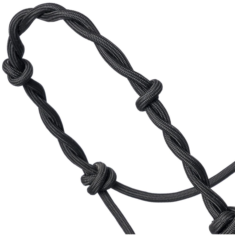 Tough1 Knotted Draft Rope Halter with Twisted Crown 5 Tough1 Knotted Draft Rope Halter with Twisted Crown - Image 3