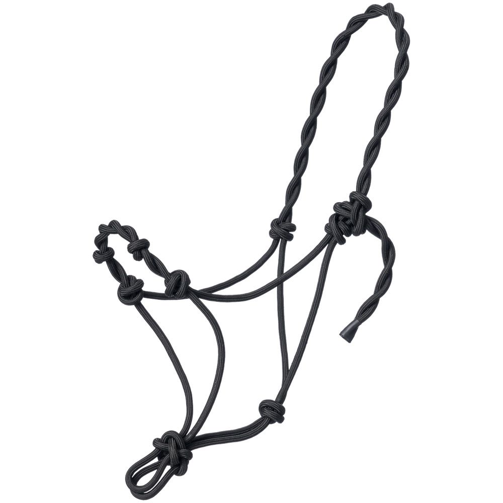 Tough1 Knotted Pony Rope Halter with Twisted Crown 4 Tough1 Knotted Pony Rope Halter with Twisted Crown - Image 2