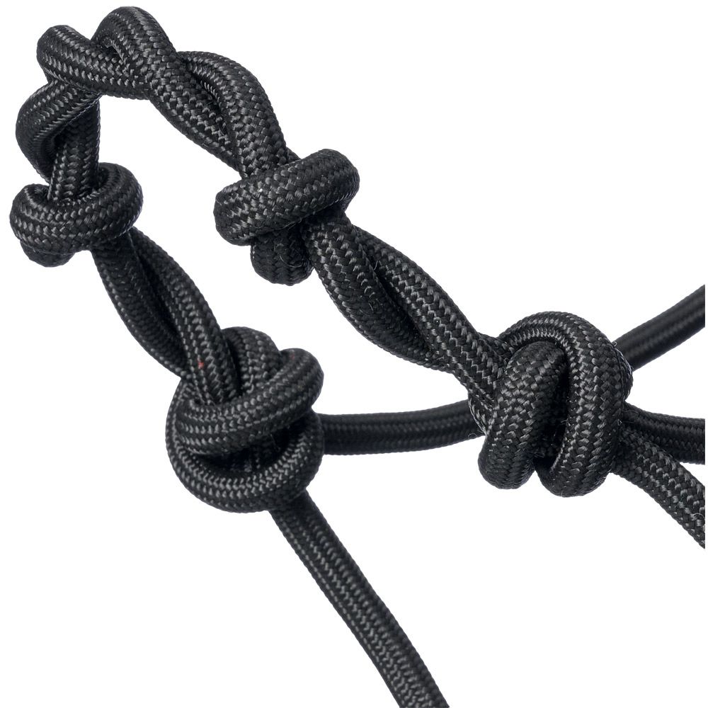 Tough1 Knotted Pony Rope Halter with Twisted Crown 5 Tough1 Knotted Pony Rope Halter with Twisted Crown - Image 3