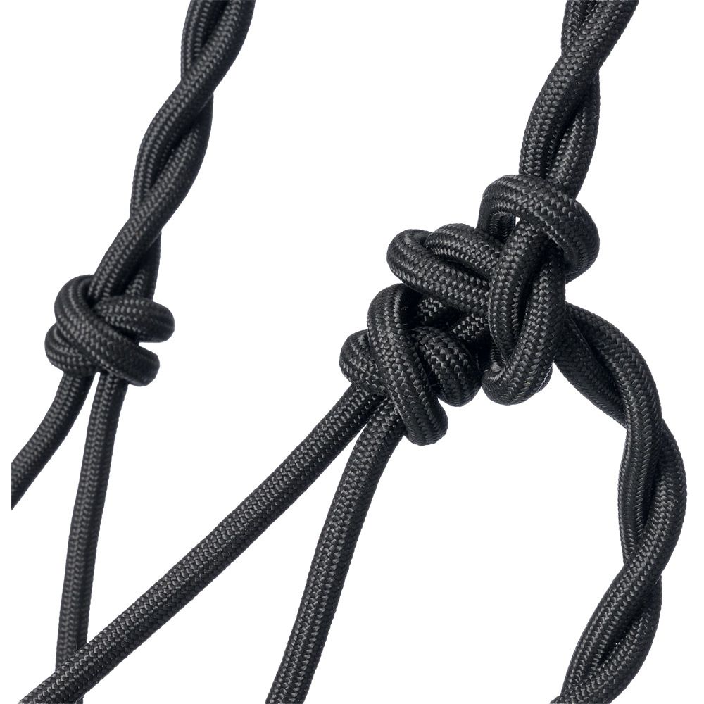 Tough1 Knotted Pony Rope Halter with Twisted Crown 6 Tough1 Knotted Pony Rope Halter with Twisted Crown - Image 4