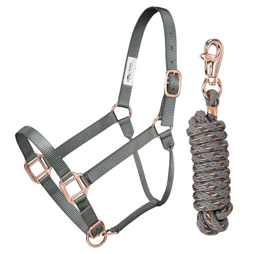 Tough1 Premium Nylon Halter and Lead with Rose Gold Hardware 5 50 2095 25