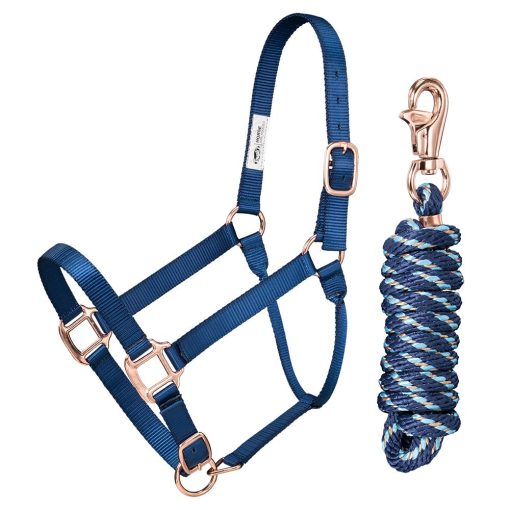 Tough1 Premium Nylon Halter and Lead with Rose Gold Hardware 6 50 2095 9
