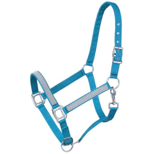 Tough 1 Adjustable Nylon Halter with Crystals