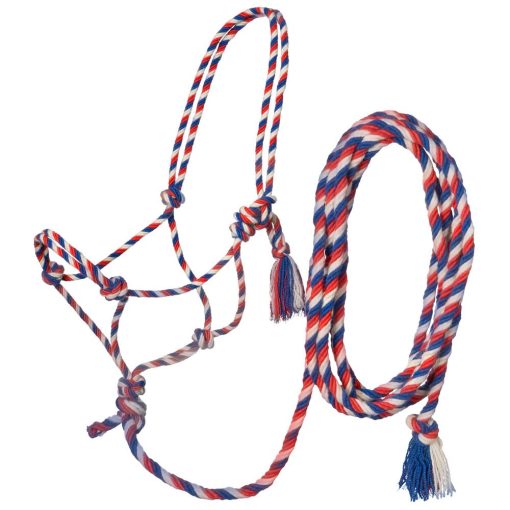 Tough1 Mecate Rope Halter with 12ft Lead 16 50 9830 305 fqkfoqqqxij5e1hm