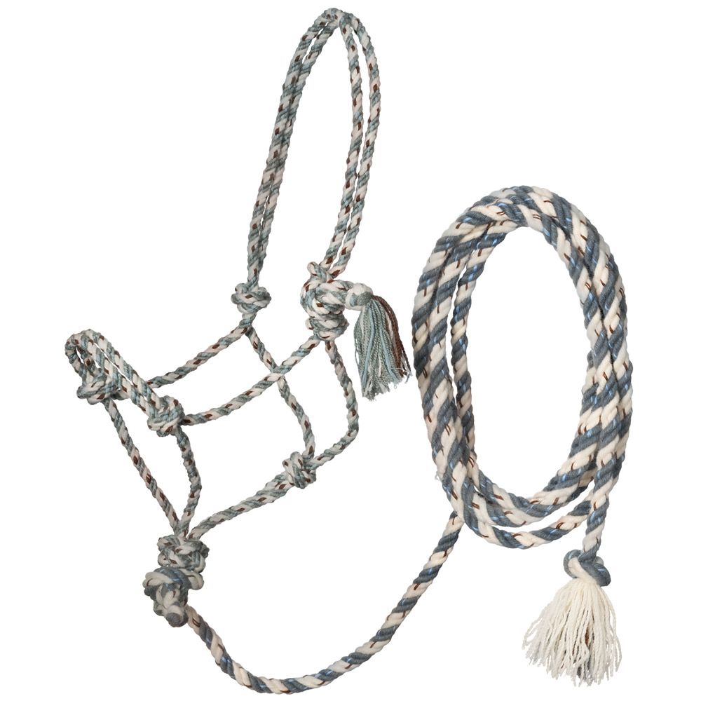 Tough1 Mecate Rope Halter with 12ft Lead 3 Tough1 Mecate Rope Halter with 12ft Lead - Image 2