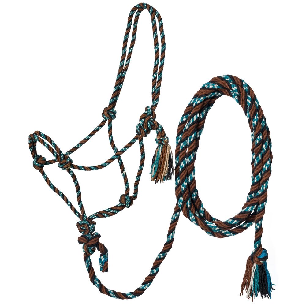 Tough1 Mecate Rope Halter with 12ft Lead 4 Tough1 Mecate Rope Halter with 12ft Lead - Image 3