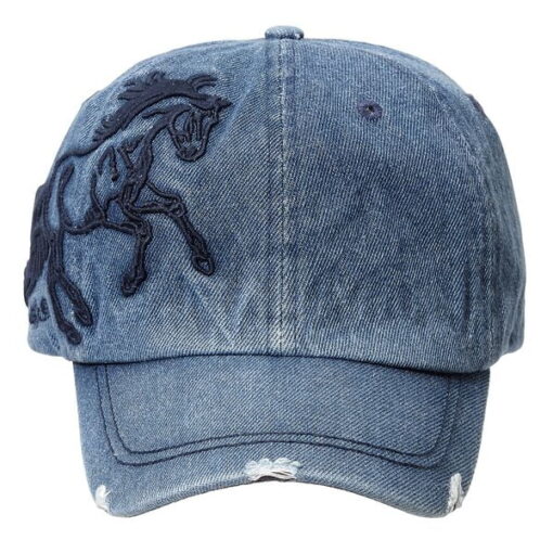 Equi-Ternatives Denim 3-D Galloping Horse Cap