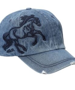 Equi-Ternatives Denim 3-D Galloping Horse Cap
