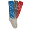 AWST International Western Boot Flowers Knee High Socks - 3 Pack 1 AWST International Ladies Western Boot Flowers Knee High SocksNaN