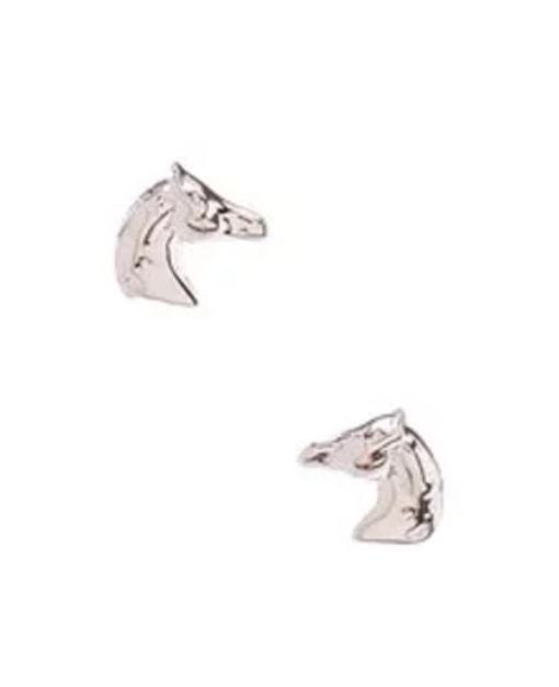 AWST International Sterling Silver Horse Head Earrings