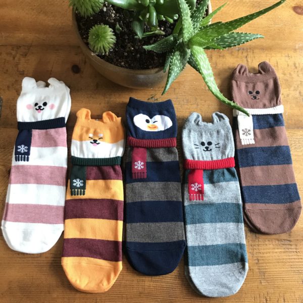 Animal Scarf Socks