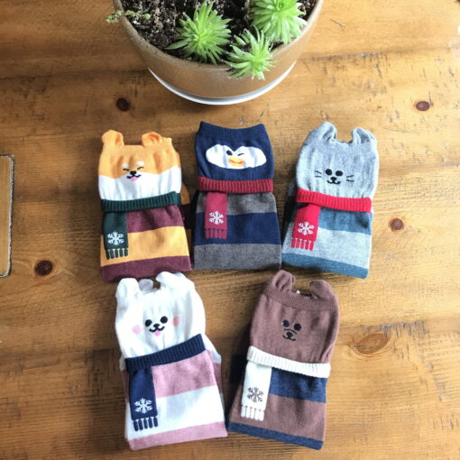 Animal Scarf Socks 19 Animal Scarf Socks 1 4