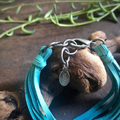 Astali Roadhouse Collection Leather 7-Strand Bracelet Turquoise & Silver 16 Astali Roadhouse Collection Leather 7 Strand Bracelet Turquoise Silver 10 scaled 1
