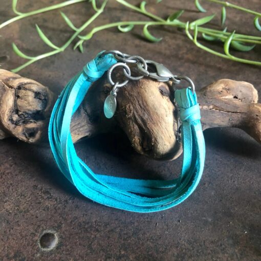 Astali Roadhouse Collection Leather 7-Strand Bracelet Turquoise & Silver 25 Astali Roadhouse Collection Leather 7 Strand Bracelet Turquoise Silver scaled 1