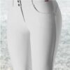 B Vertigo Kimmy Full seat Breeches White 2 White fitted breeches with buttons