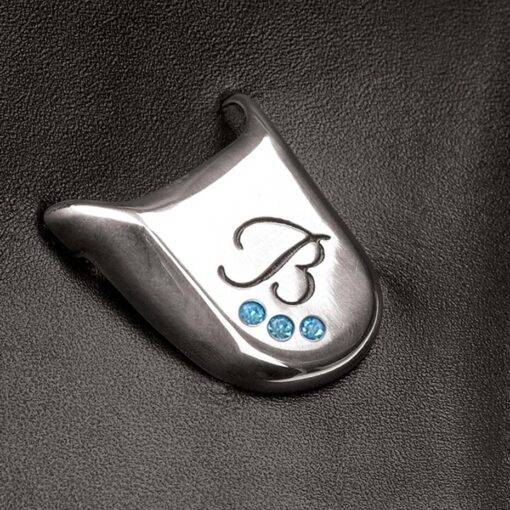 Bates Stirrup Keepers 6 Bates Jewelled Stirrup Keeper Blue