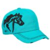 Equi-Ternatives Turquoise 3-D Horse Head Cap 2 Equi-Ternatives Turquoise 3-D Horse Head Cap