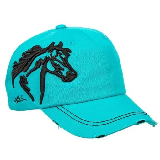 Equi-Ternatives Turquoise 3-D Horse Head Cap