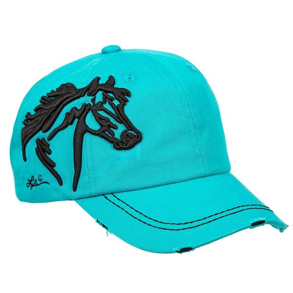 Equi-Ternatives Turquoise 3-D Horse Head Cap - The Connected Rider San  Antonio English Tack Store