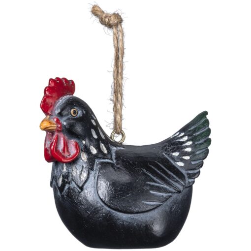 Black Chicken Ornament