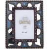 Blue Leather and Stones Picture Frame 1 Blue Leather and Stones Picture Frame