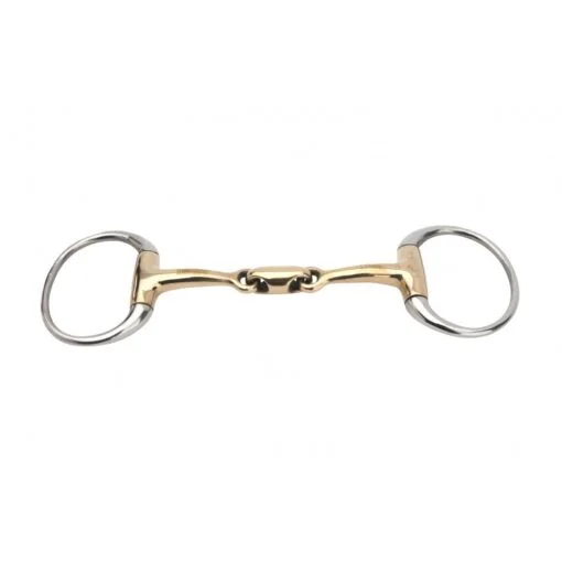 Brass O-Link Double Jointed Horse Bit